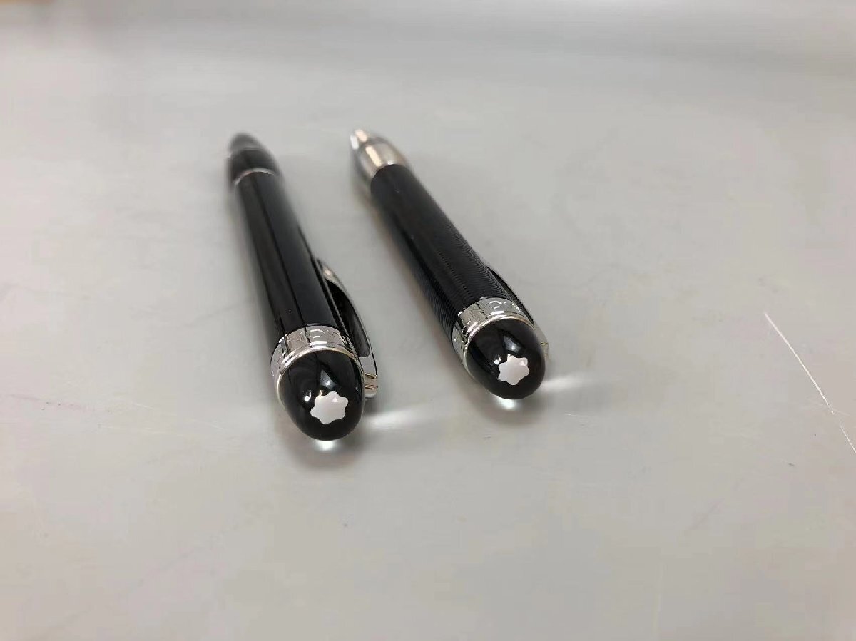 M0102 MONTBLANC モンブラン germany metal pic 刻印 型押し ボールペン 2点 文房具 筆記道具の画像5