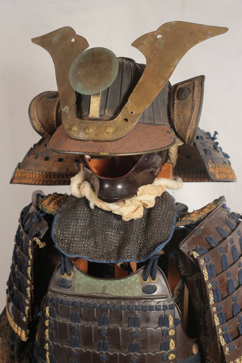 □鎧□ 三柏紋具足　　甲冑　具足　鎧　武者　侍　武士_画像4