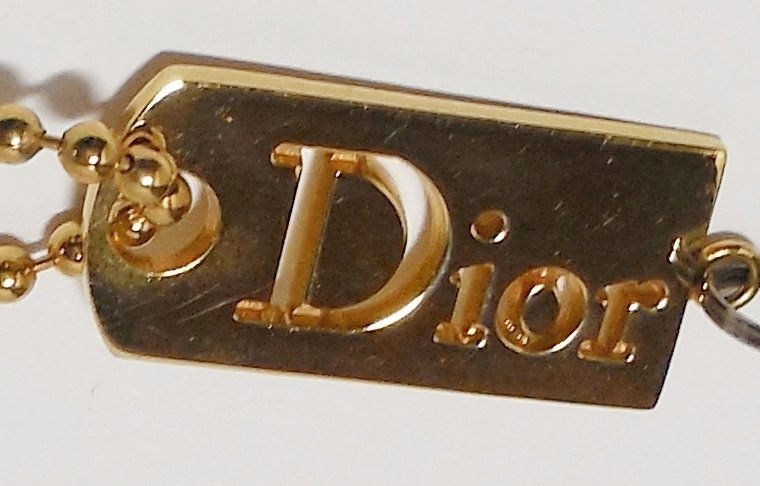 1円スタート ディオール 携帯ストラップ ゴールド Christian Dior ギフト対応不可の画像3