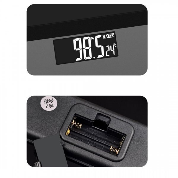  digital scales thin type compact with battery hell s meter strengthen glass black 292