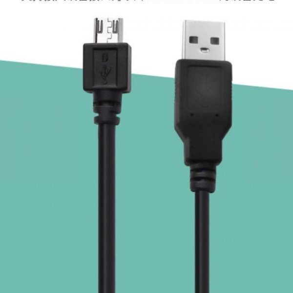 PS4 コントローラー 充電 USB ケーブル 1ｍ プレステ4 黒 227の画像3