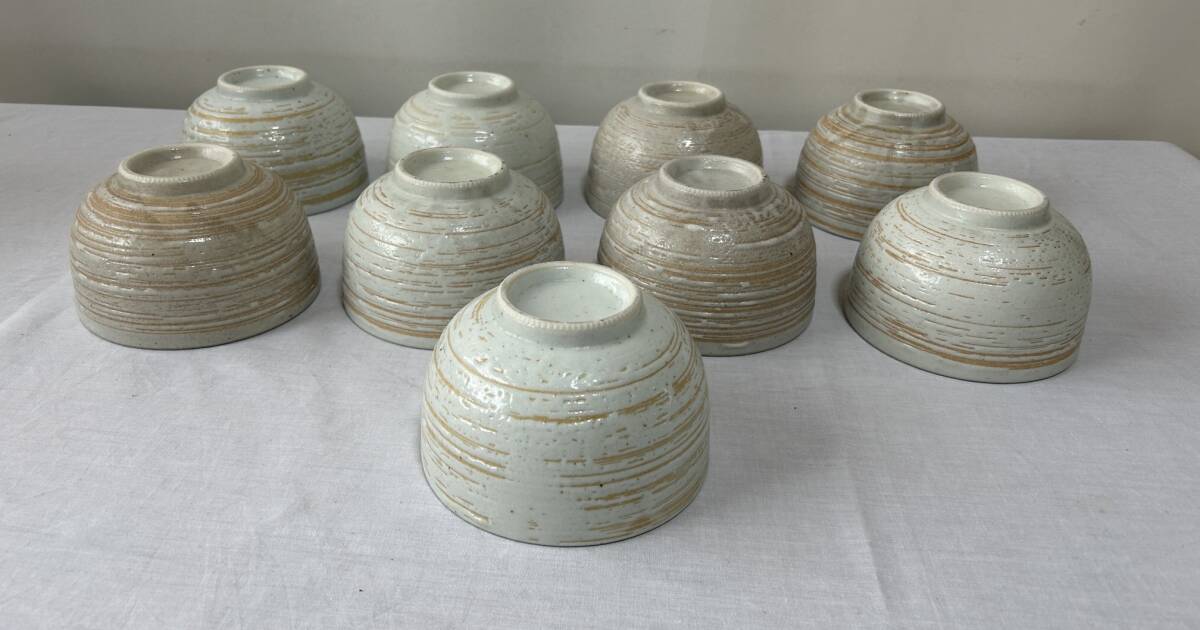 丼鉢 (9客) どんぶり 小鉢  和食器 陶器 中古品の画像7