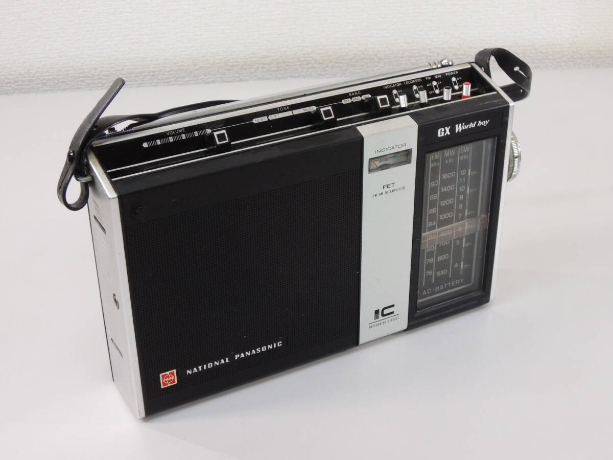 National PANASONIC RF-858 ラジオ WorldBoy GX ワールドボーイ FM AM SW 昭和レトロ ナショナル パナソニック 短波θの画像1