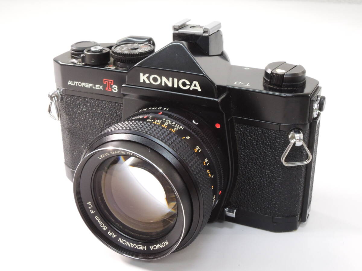KONICA AUTOREFLEX T3 HEXANON 50mm/f1.4 コニカ オートレフレックス ヘキサノン 一眼レフカメラθの画像1