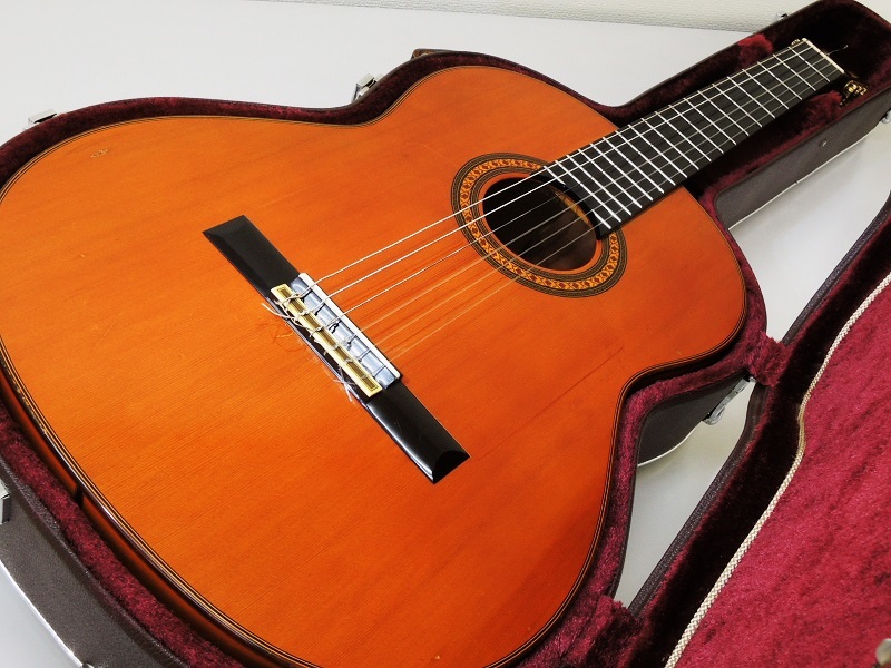  super rare craftsman Hiroshi Tamura C 150 Tamura .MADE IN JAPAN 1984 made in Japan flamenco guitar hard case attaching θ