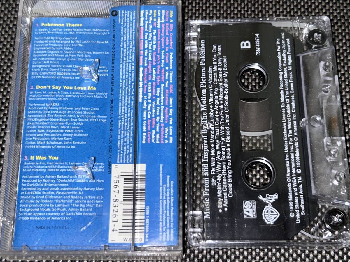 Pokemon - The First Movie soundtrack import cassette tape 