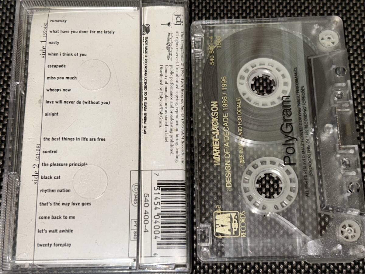 Janet Jackson / Design Of A Decade 1986-1996 輸入カセットテープの画像2