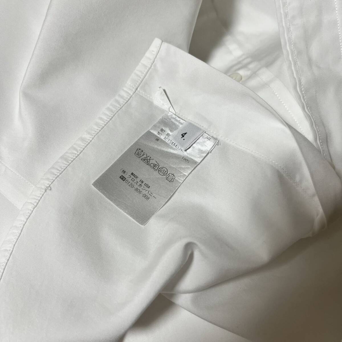 THOM BROWNE broad shirt トムブラウン ブロードシャツ ボタンダウン USA製 4 白 長袖 ホワイト _画像8