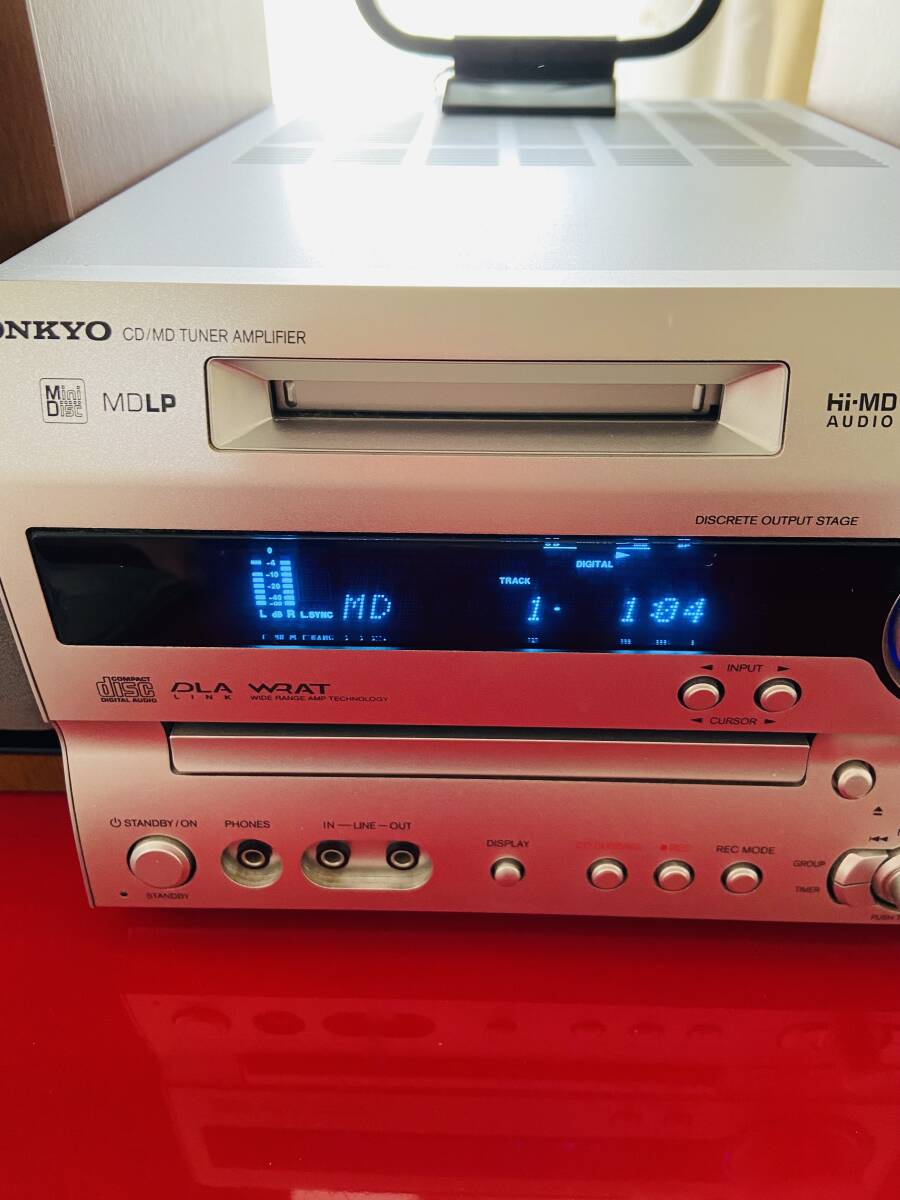 ONKYO CD/MD тюнер усилитель система FR серии X-N7X(D) звук суп рабочее состояние подтверждено прекрасный товар 2007 год руководство пользователя дистанционный пульт 