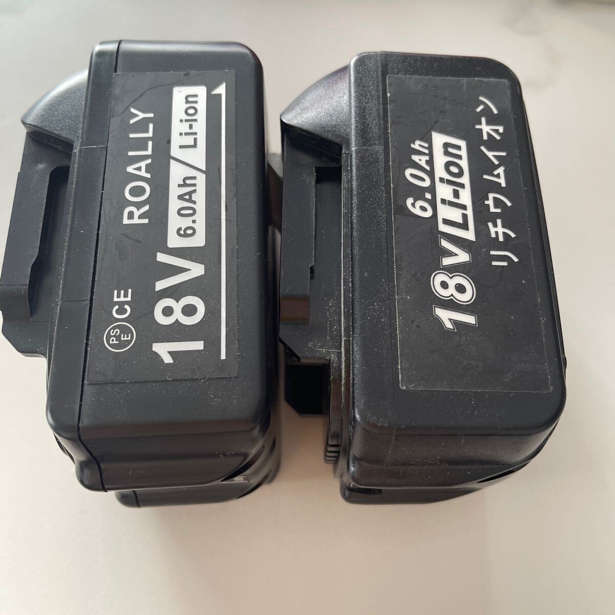 二個セット マキタ 互換バッテリー ジャンク品注意 6.0Ah 18V BL1830 BL1850 BL1860対応 PSE取得済みの画像9