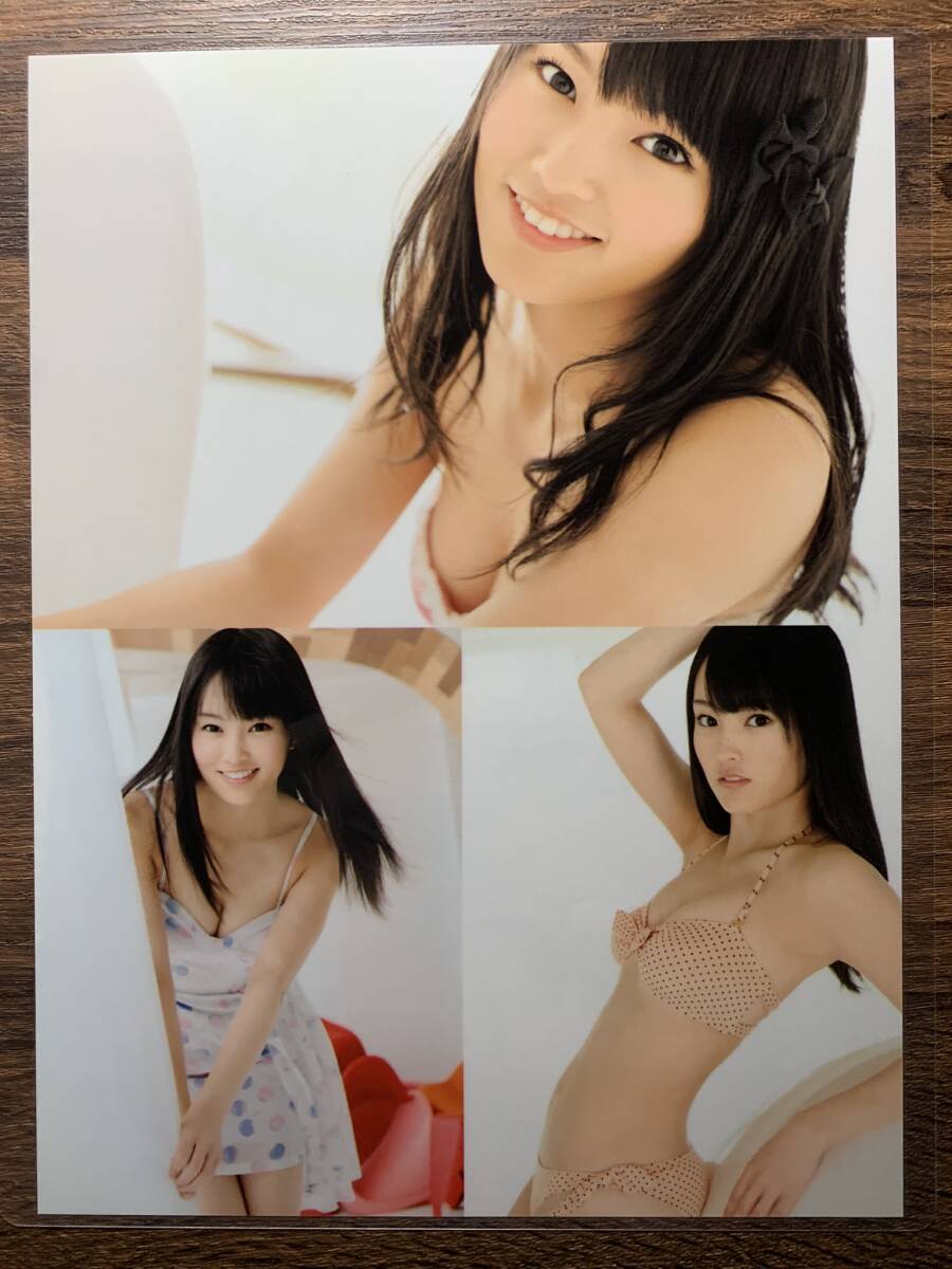 【厚手ラミネート加工】山本彩 NMB48 水着 A4変サイズ 雑誌切り抜き ４ページ FLASH2012年5月29日号【グラビア】-F14の画像2