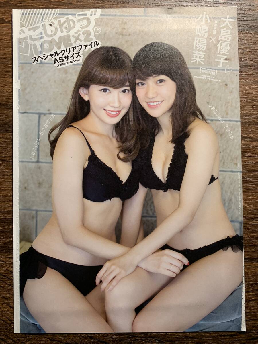  Kojima Haruna & Ooshima Yuuko (AKB48) A5 прозрачный файл еженедельный Play Boy 2014 год 5 месяц 19 день номер дополнение -I2