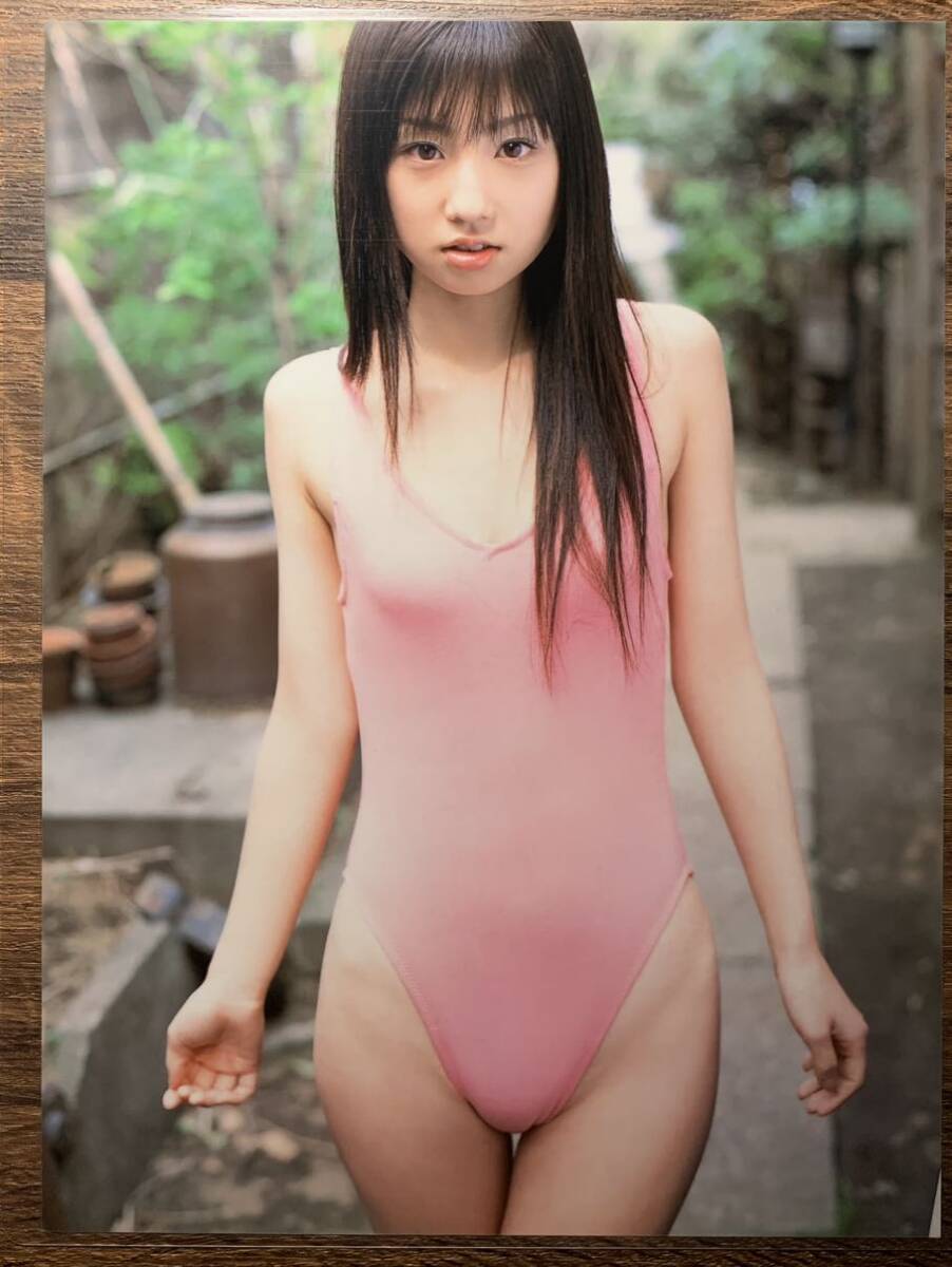 [ thick laminate processing ] Ogura Yuuko swimsuit A4 change size magazine scraps 8 page ex flash 2008 12[ gravure ]-e2