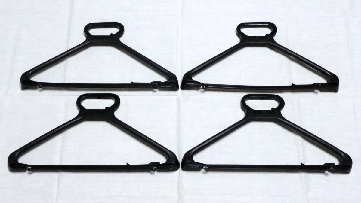 A Carry Hanger フック収納&可動式 ハンガー 4本セット ブラック_画像1