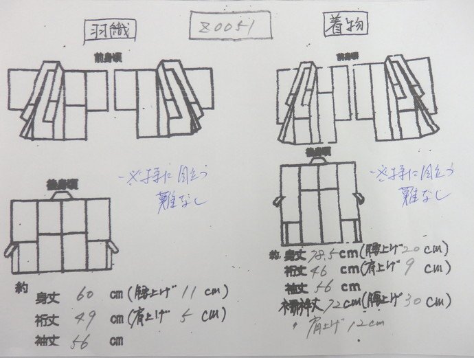 inagoya◆お祝いにおすすめ◆【男の子羽織+着物+襦袢セット】化繊 中古 七五三 着用可 z0051niの画像6