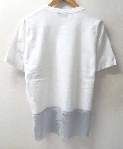 ◆kolor カラー 裾切替 クルーネック ポケット付き Tシャツ 白 サイズ2 美の画像3