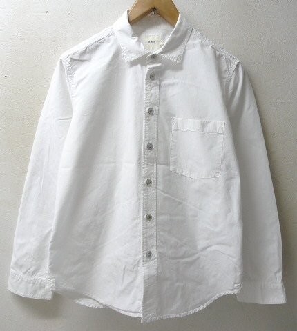 ◆TRIP RINEN リセミワイドカラー ポケット付き ホワイト シャツ 白 サイズ1 タグ付き 美品 日本製の画像1