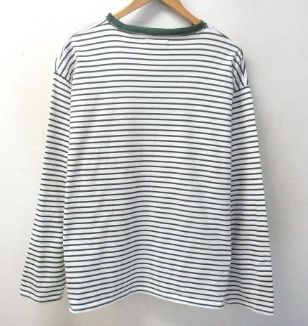 ◆◆marka マーカ 23AW CREW NECK TEE L/S organic cotton knit border -M23C-05CS02C ボーダー カットソー ロンＴ Ｔシャツ サイズ1_画像2