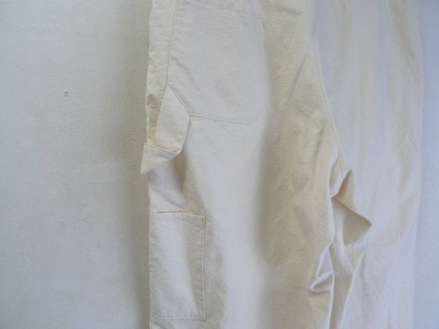 ◆Digawel ディガウェル ネップ 加工 ペインター イージー パンツ サイズ２ オフホワイト 美品の画像4