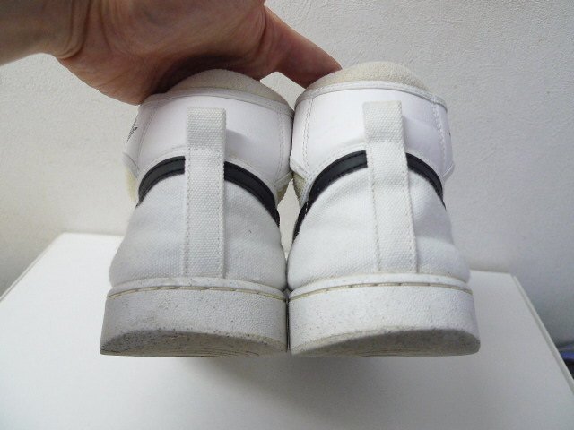 ◆NIKE ナイキ AIR JORDAN 1 AJKO White and Black エアジョーダン1 ノックアウト スニーカー 27.5cm ソール減りあり DO5047-100の画像4