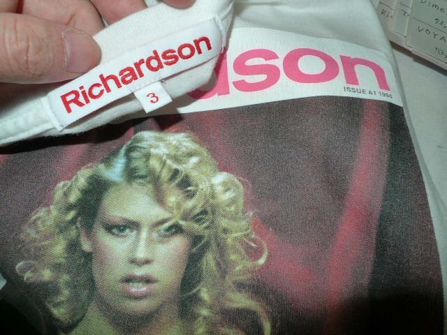 ◆Richardson リチャードソン ガール　フォト Tシャツ 白 サイズ3 美_画像5