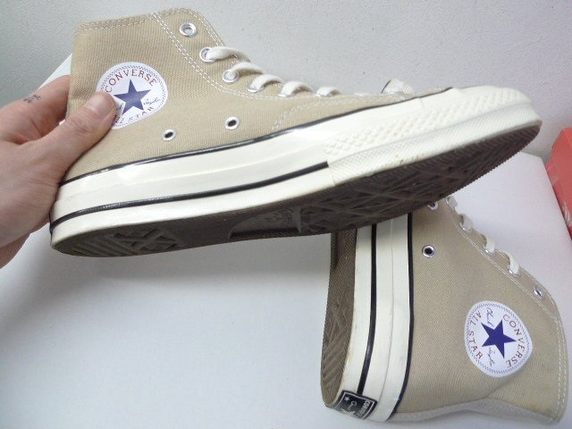 ◆ コンバース ALL STAR オールスター 美品 箱付 チャックテイラー 1970s CT70-HI 155760C CT70 HI スニーカー VINTAGE KHAKI サイズ8_画像7