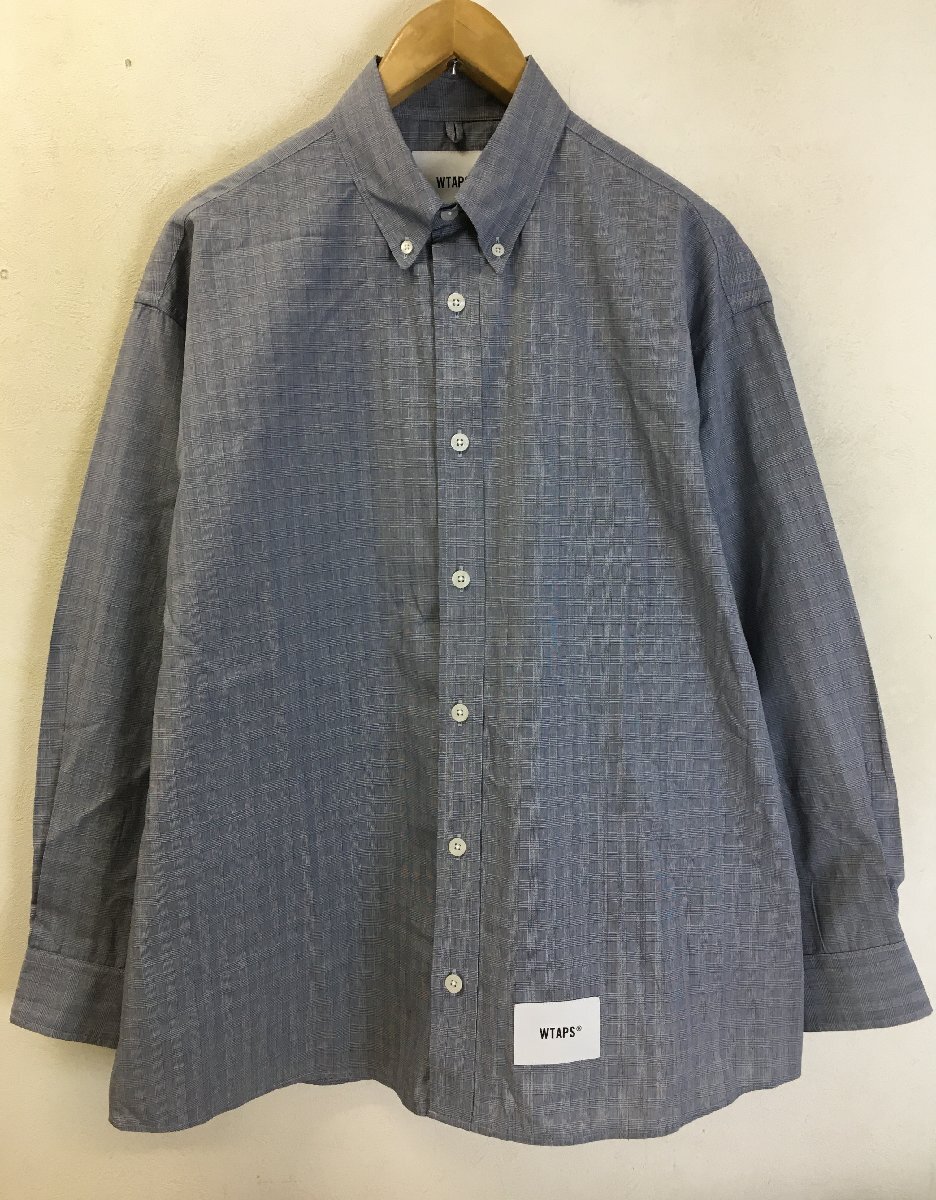 ◆ダブルタップス WTAPS 23AW 美品 2 M 232GWDT-SHM02 BROADCLOTH. TEXTILE オーバーサイズ　ロゴ　シャツ_画像2