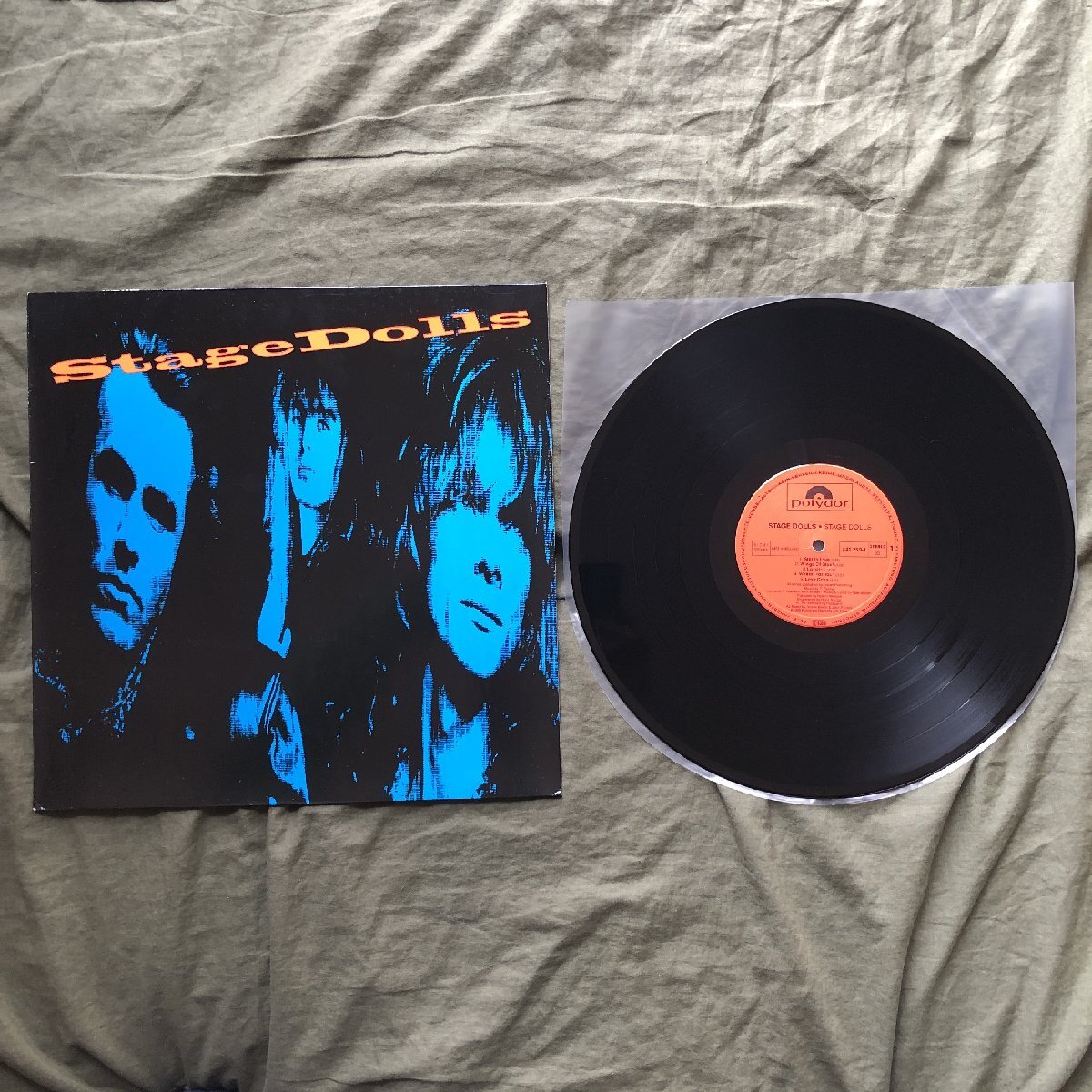 良盤 激レア 1988年 欧州盤 オリジナルリリース盤 ステージ・ドールズ Stage Dolls LPレコード S/T ロック ノルウェー・バンドの画像5