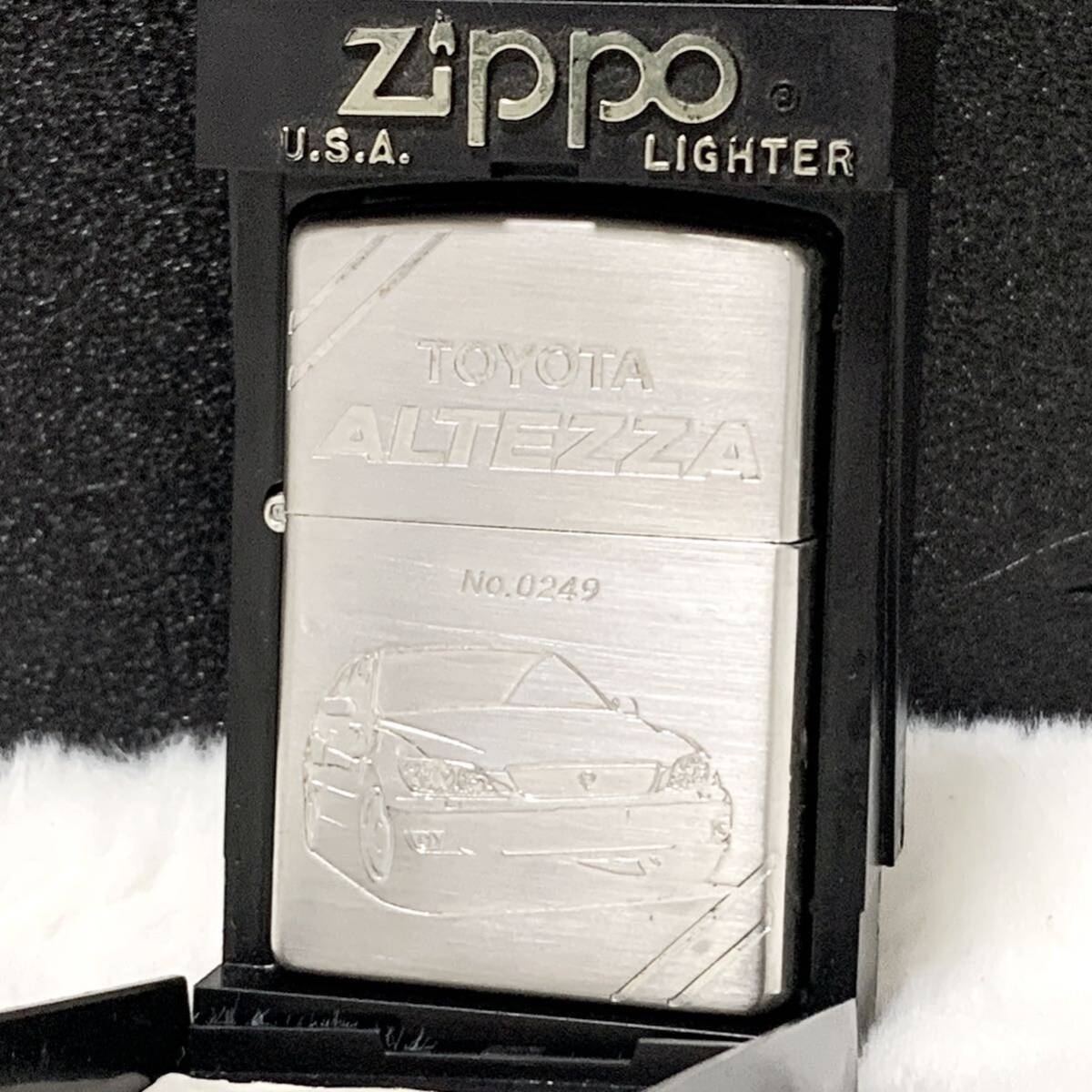 ●極希少 保証付き●Zippo トヨタ アルテッツァ TOYOTA ALTEZZA RS200 ジッポー オイルライター 喫煙具 自動車 メンズ ケース付き 限定品の画像1