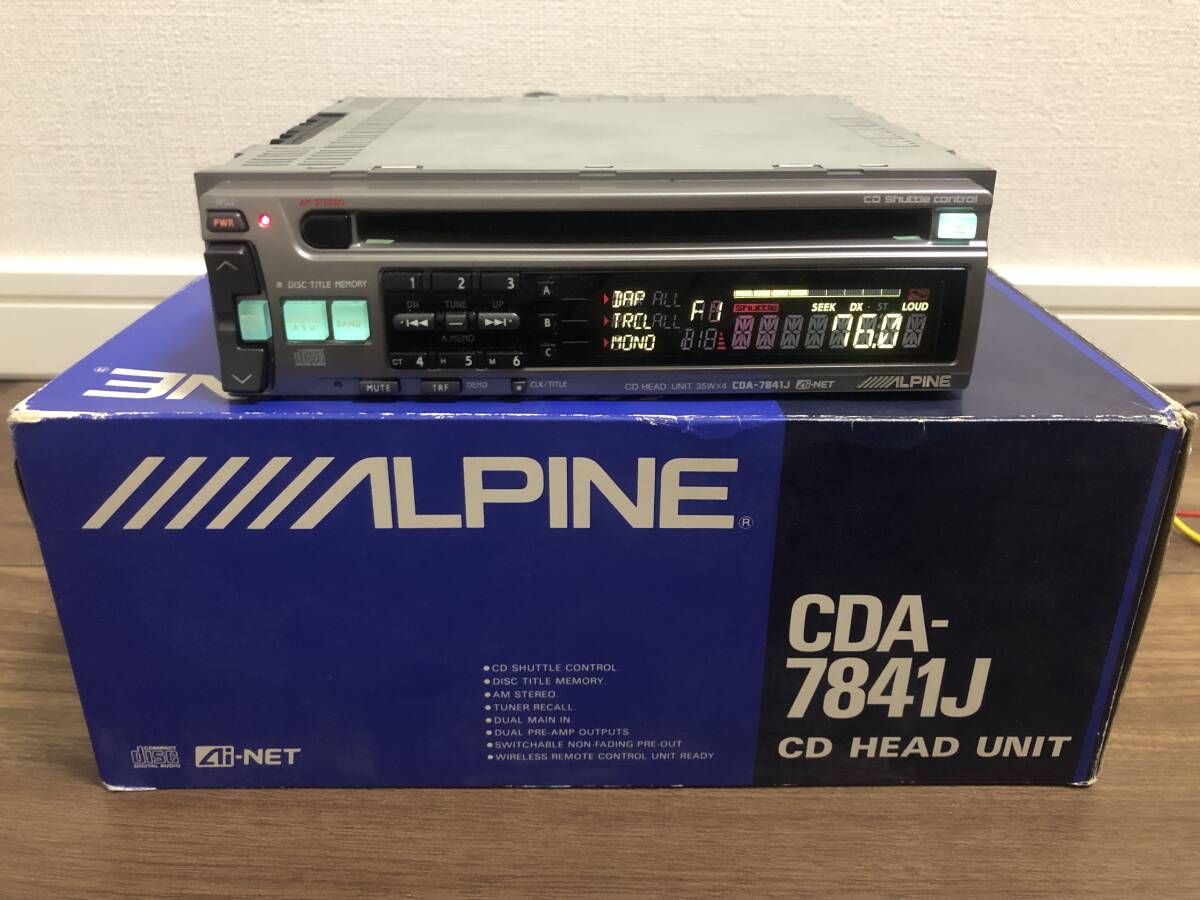 ALPINE Alpine CDA-7841J Car Audio CD head light unit CD deck 