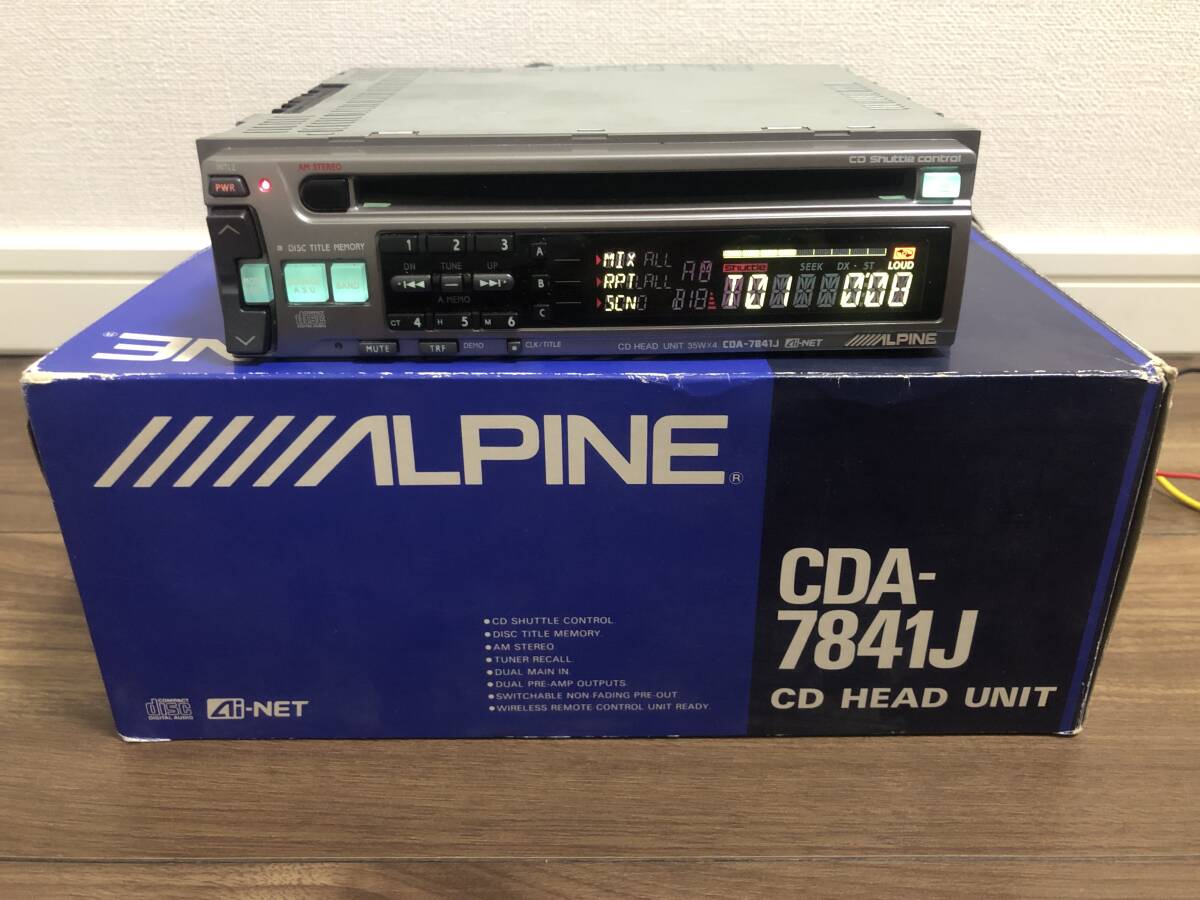 ALPINE Alpine CDA-7841J Car Audio CD head light unit CD deck 