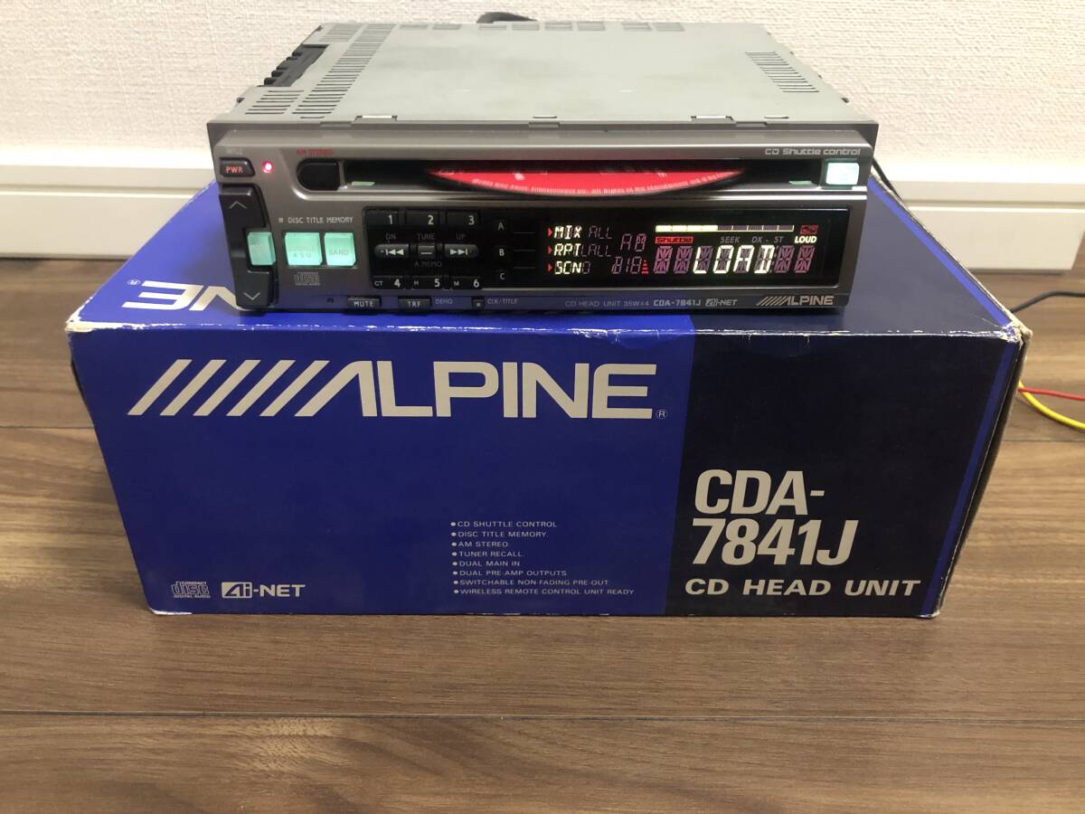 ALPINE アルパイン CDA-7841J カーオーディオ CDヘッドユニット CDデッキ_画像4