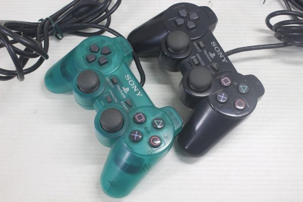 美品/動作OK/PS2 SCPH-50000 コントローラー2個/メモリーカード2枚付属/PlayStation2の画像2