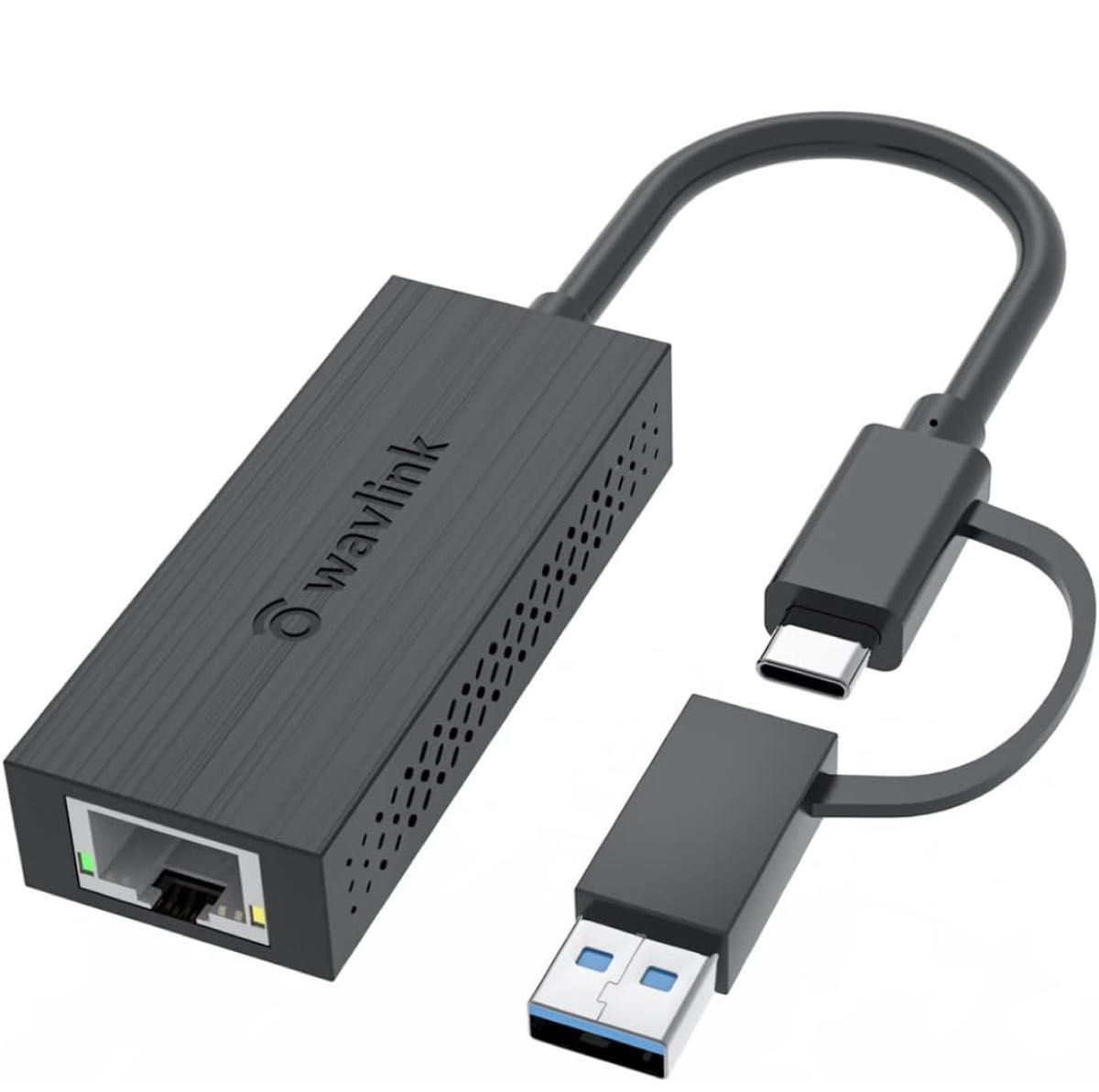 最終値下げ WAVLINKUSB-C 2.5G有線LANアダプター/USB-C USB-A