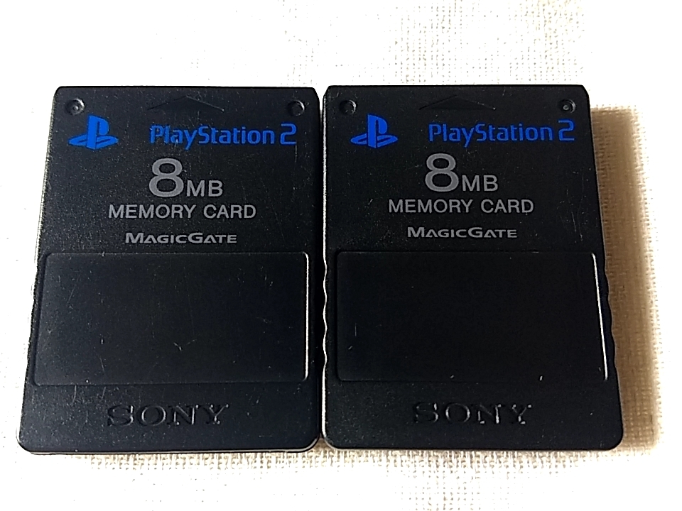 【即決】PS2 SONY メモリーカード 2個_画像1