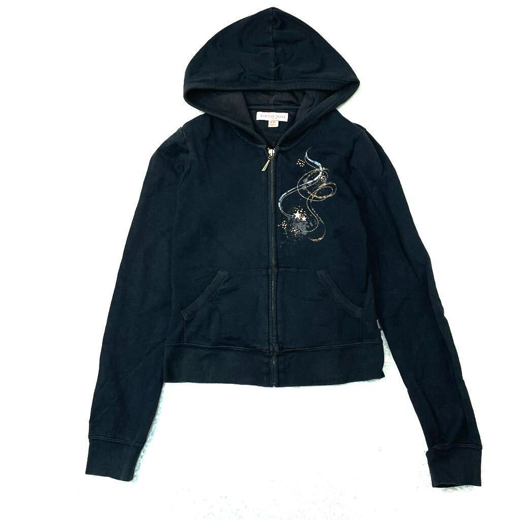 tommy jeans トミージーンズ ジップアップパーカー スウェットパーカー ストレッチコットン バックロゴ インドコットン インド綿レディース_画像1