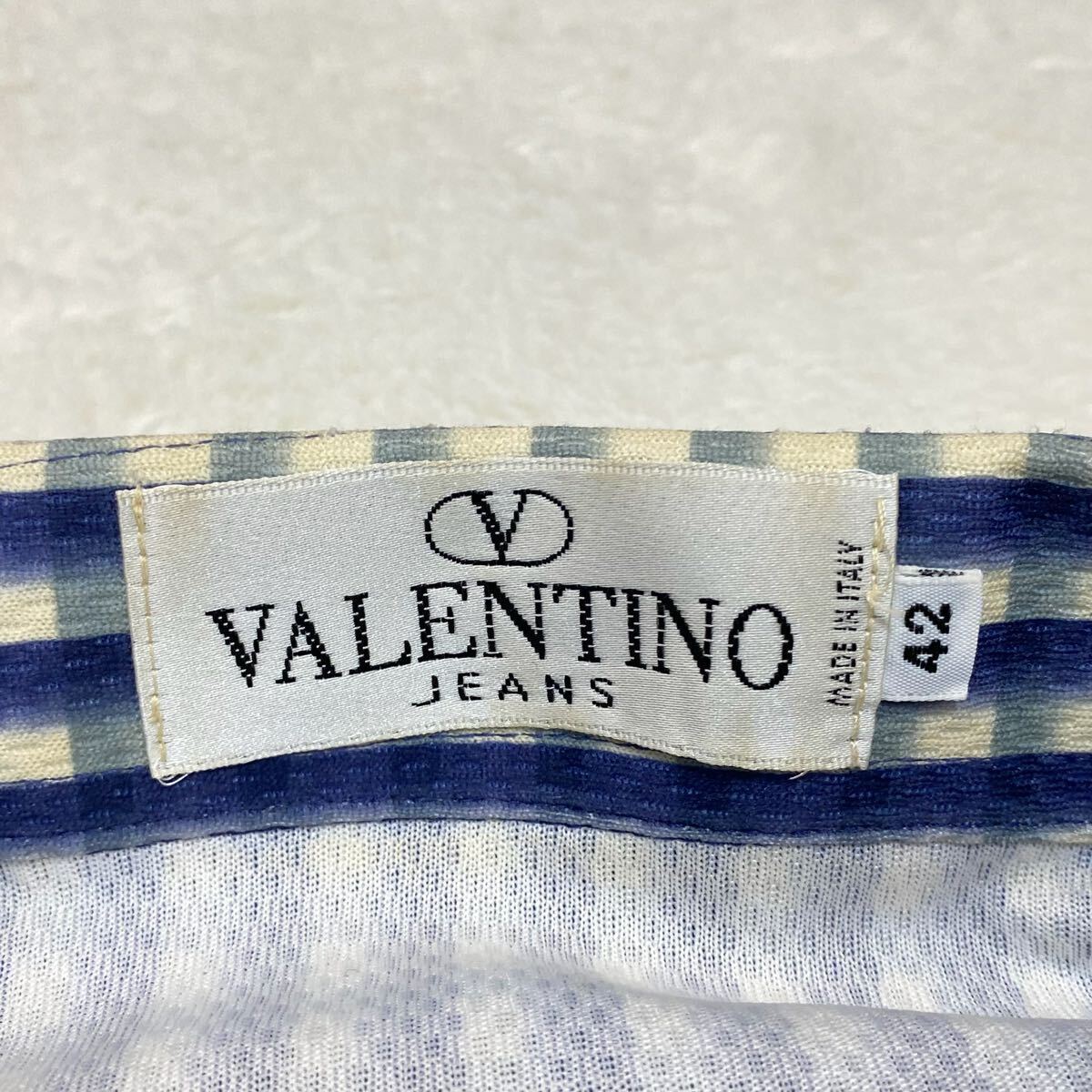 VALENTINO ヴァレンティノ バレンチノ イタリア製 チェックシャツ 長袖シャツ カジュアルシャツ メンズ 42サイズ メンズ M〜L相当の画像4