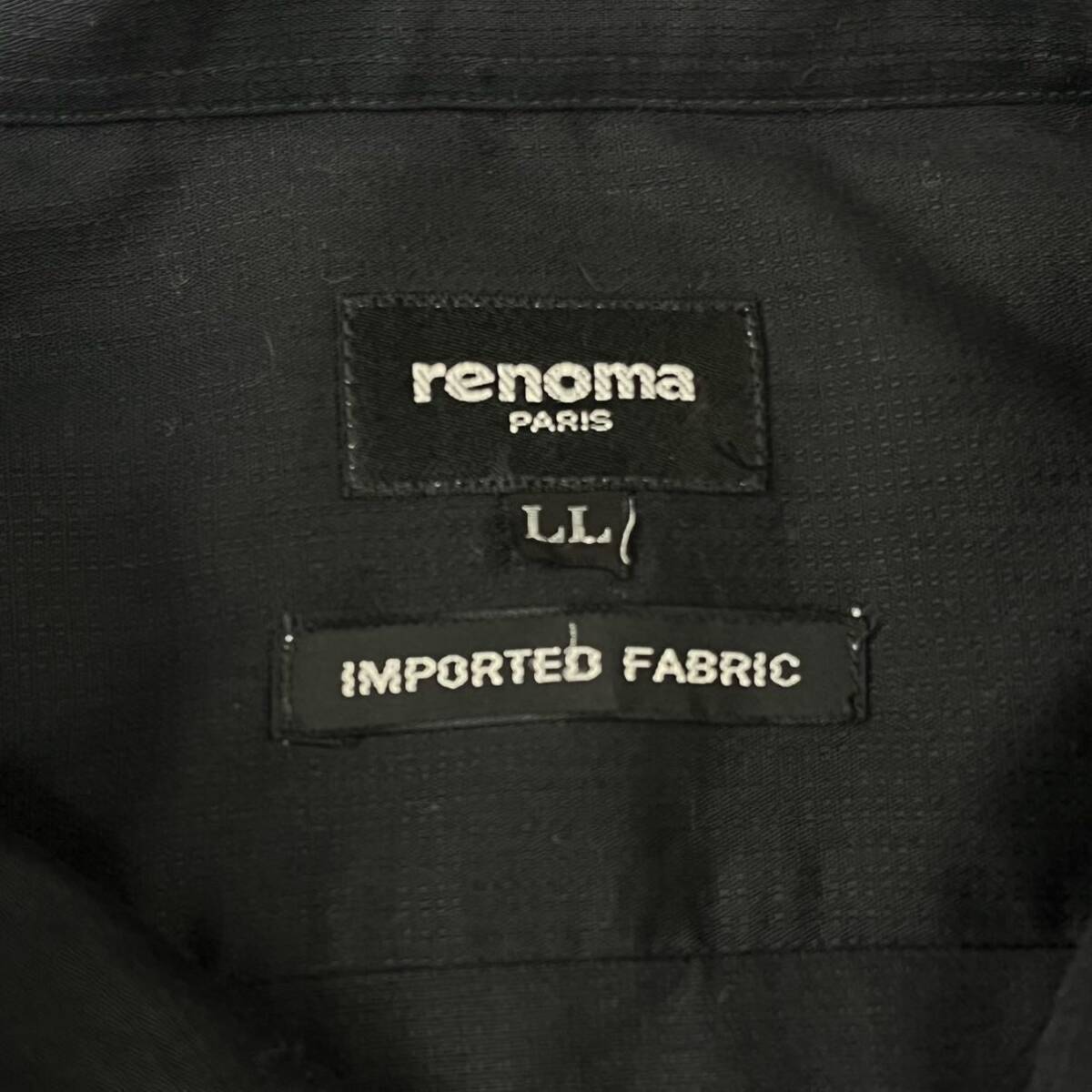 renoma PARIS レノマ コットン100% 長袖シャツ カジュアルシャツ カッターシャツ コットンシャツ ビジネスカジュアル インポート メンズLLの画像4