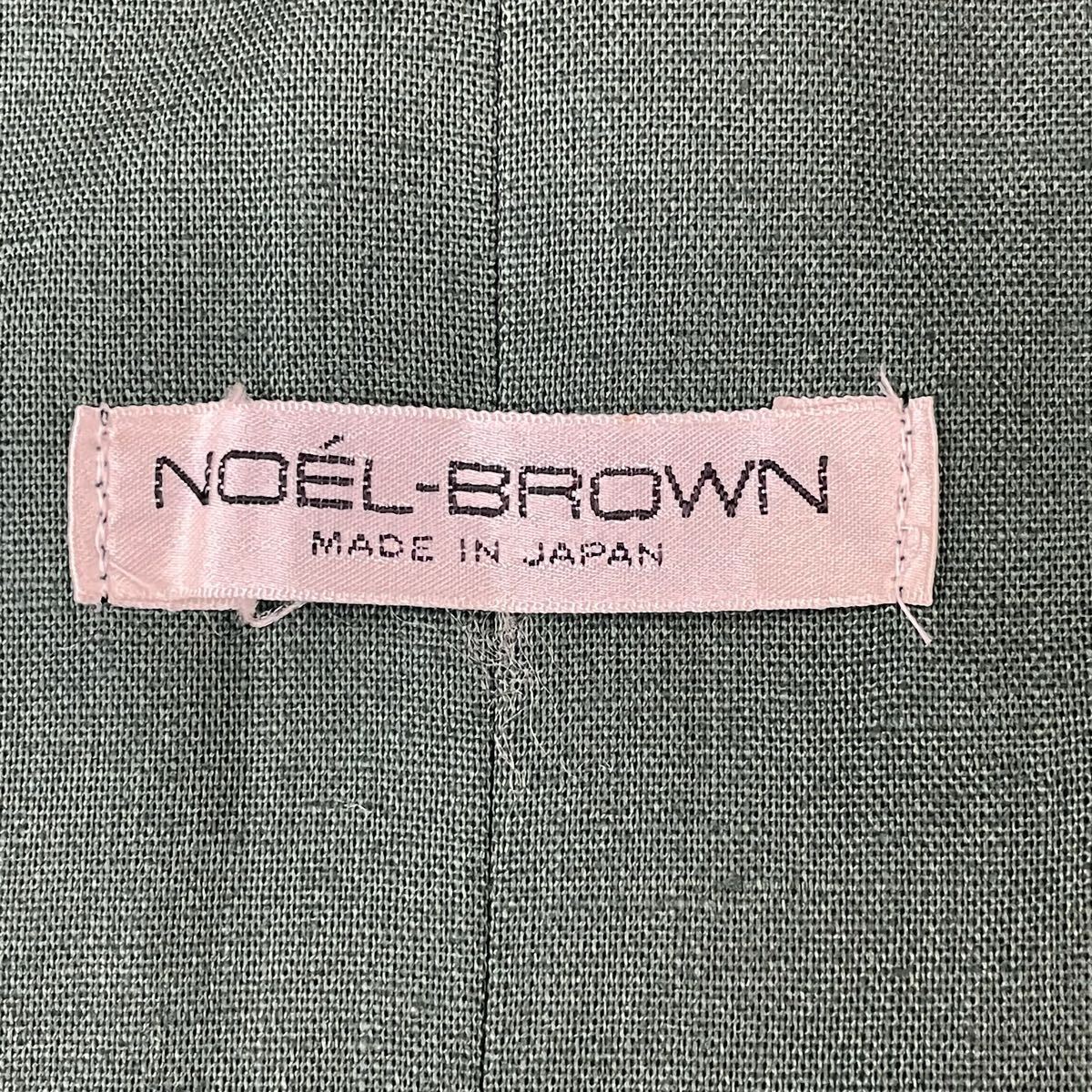 NOEL-BROWN ノエルブラウン リネンワンピース ノースリーブワンピース ひざ下ワンピース 日本製 の画像4