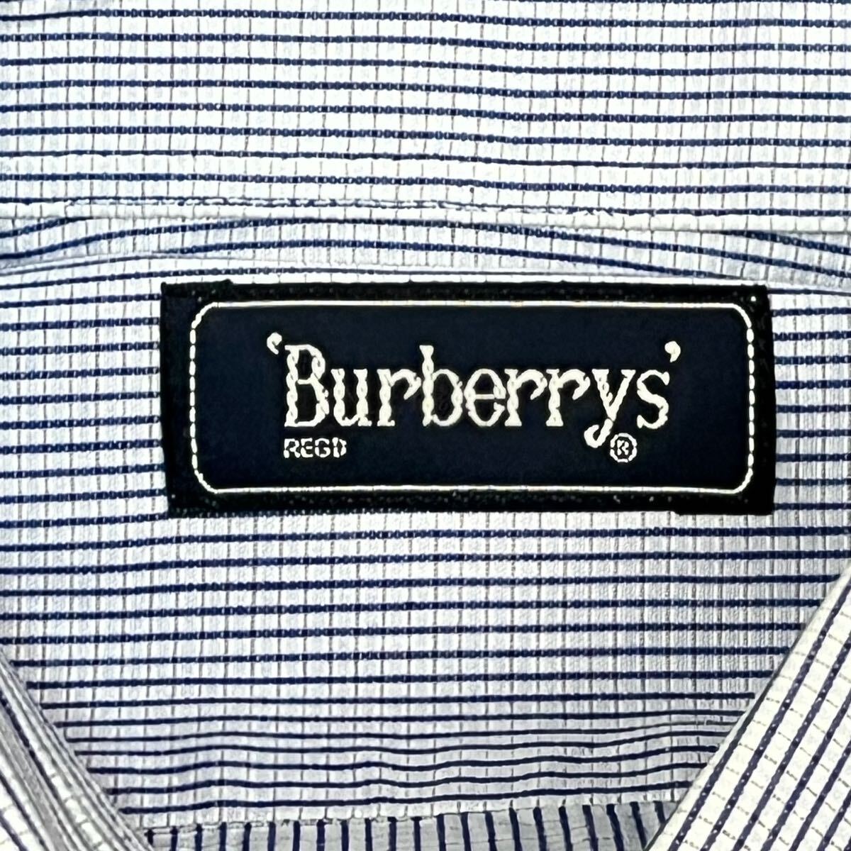 Burberrys バーバリー ボタンダウンシャツ ストライプシャツ カッターシャツ ワイシャツ 綿100% ブリティッシュ 英国 日本製の画像4