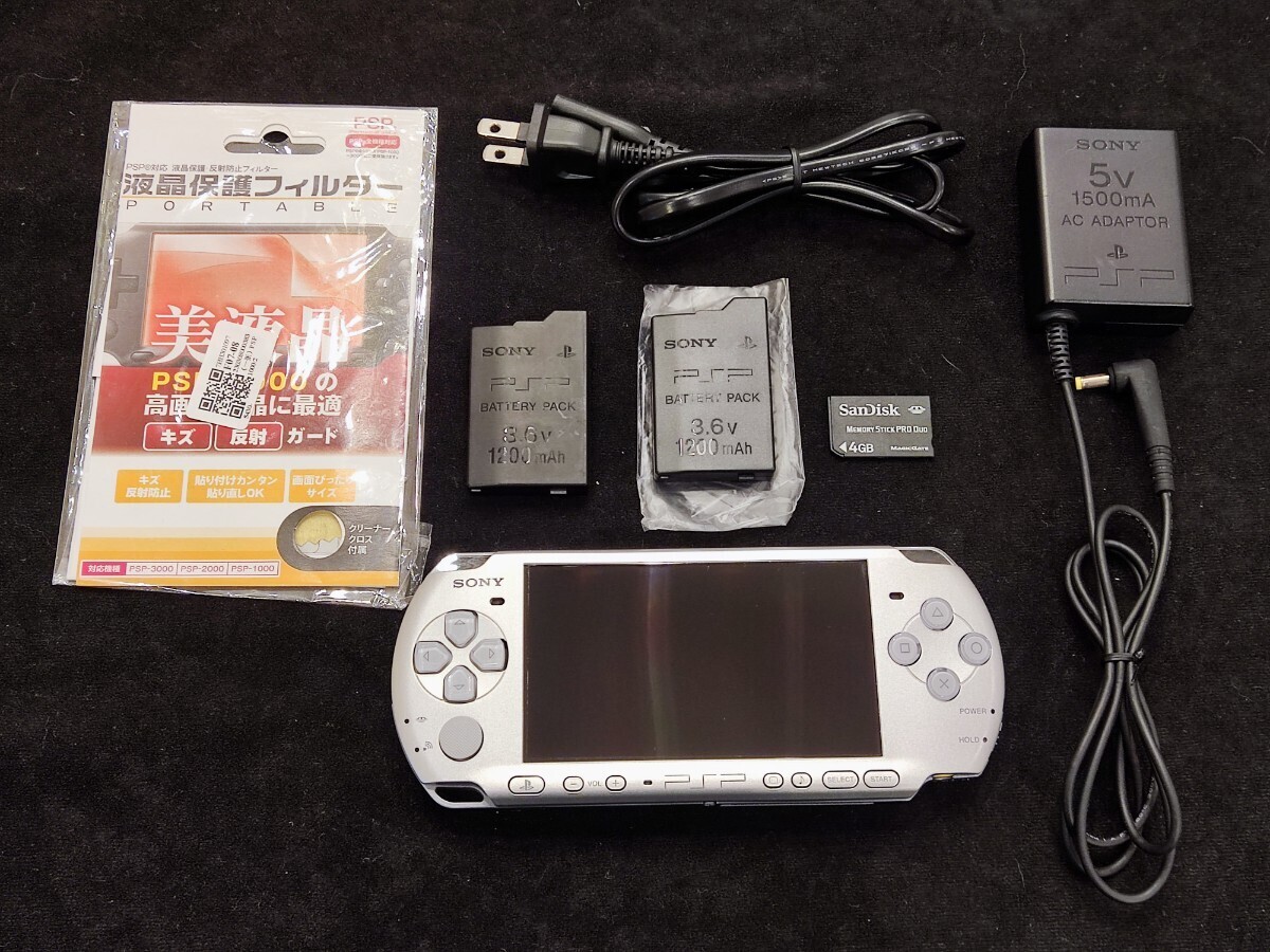 SONY PSP 3000 シルバー 美品_画像1