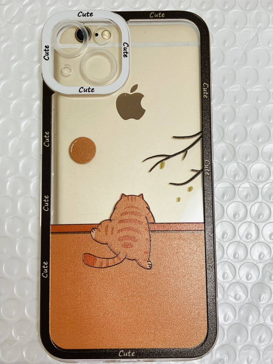 新品/iPhone13 壁登り 猫 カバー 衝撃吸収 シリコン製 /カメラプロテクター付/スマホケース携帯ケース iPhoneケース/匿名送料無料_画像1