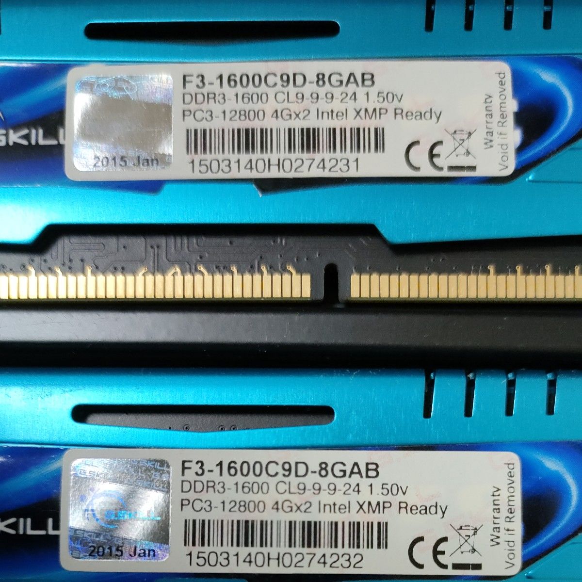 G.SKILL F3-1600C9D-8GAB [DDR3 PC3-12800 4GB 2枚組]