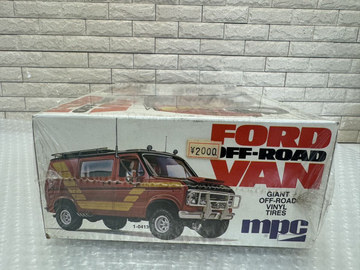 三283☆【未開封】mpc FORD OFF-ROAD VAN プラモデル 1/25 フォード オフロードバン 希少品 当時物 シュリンク破れ汚れ有り☆の画像5