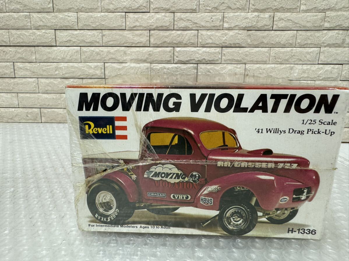 三387☆【未開封】Revell レベル プラモデル 1/25 MOVING VIOLATION '41 Willys Drag Pick-Up 当時物☆の画像7