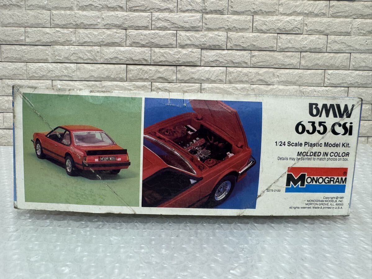 三463☆【未組立】MONOGRAM モノグラム BMW 635 CSi プラモデル 1/24 当時物 希少品☆の画像2