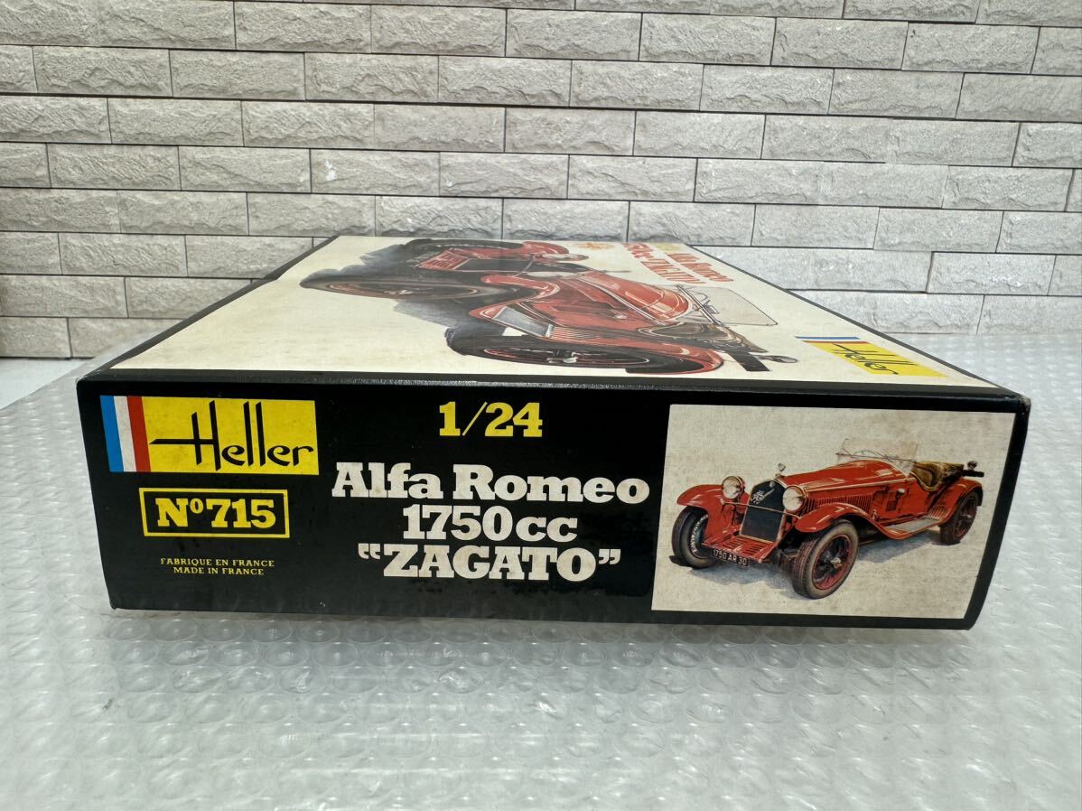 三487☆【未組立 】Heller プラモデル 1/24 Alfa Romeo 1750cc ZAGATO アルファロメオ 当時物 希少品☆の画像3