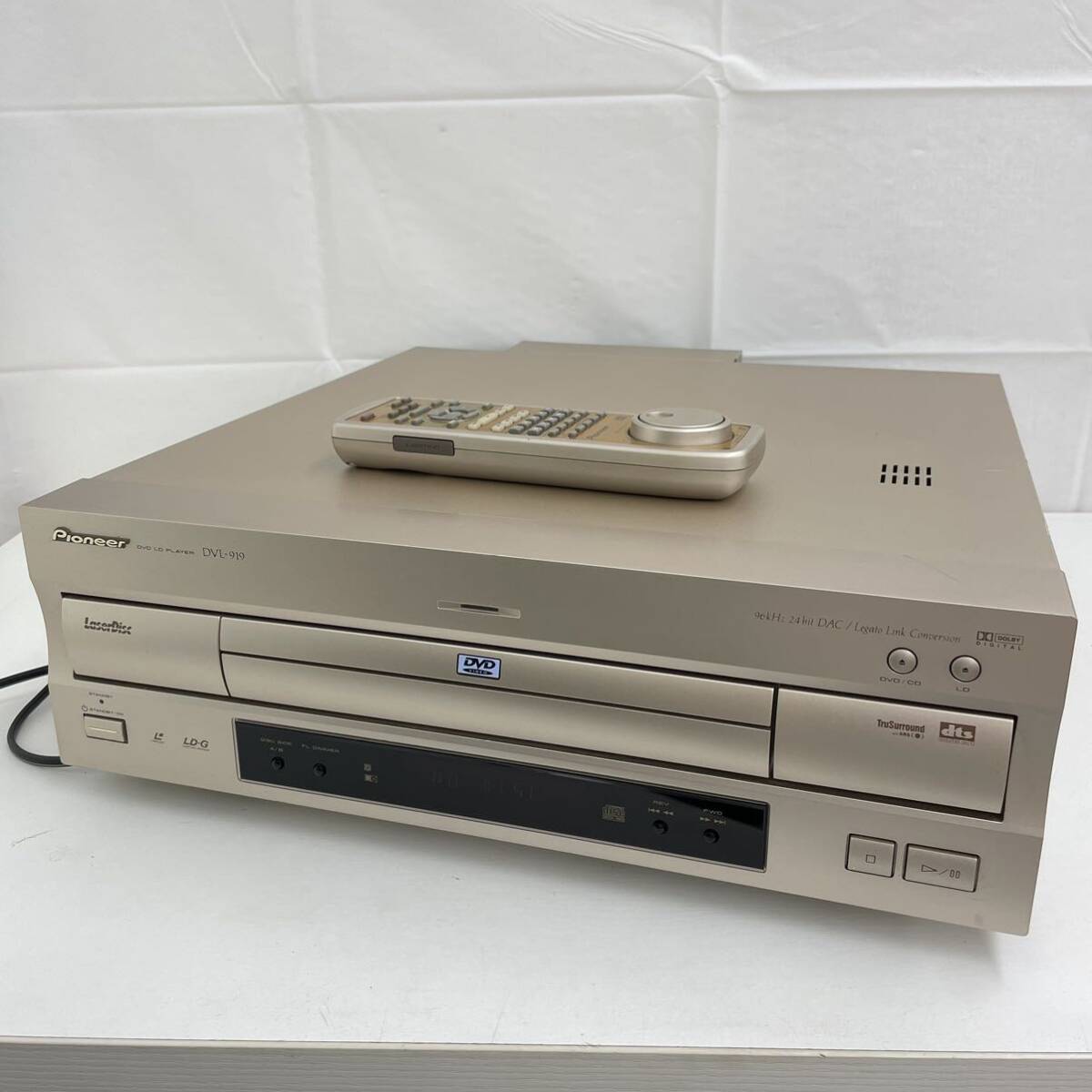 154*[ electrification verification settled ]Pioneer Pioneer DVD LD player DVL-919 laser disk LD both sides reproduction sound equipment *