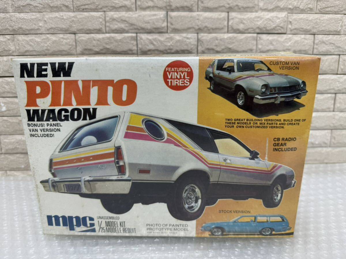 三299☆【未開封】mpc プラモデル NEW PINTO WAGON ボーナスパネルバンバージョン 1/25 当時物 希少品 レア シュリンク破れ汚れ有り☆の画像1