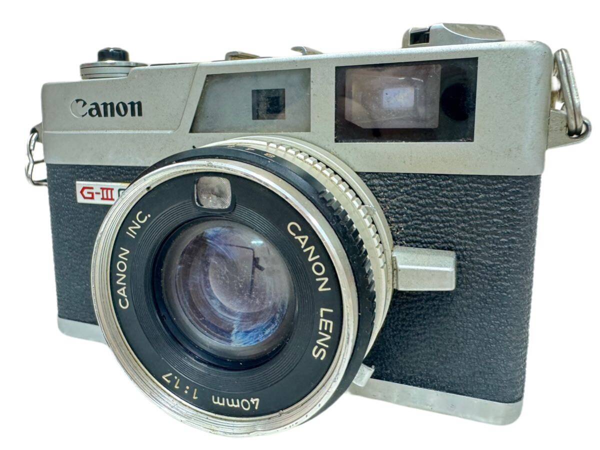 三366☆【現状品】希少品 Canon G-3 QL17 40mm 1:1.7 フィルムカメラ ジャンク扱い☆_画像1